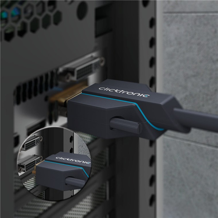 CLICKTRONIC Kabel DVI-D - DVI-D (24+1) 7,5m