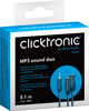 CLICKTRONIC Adapter wtyk Jack 3,5mm - 2x gniazdo Jack 3,5mm 10cm
