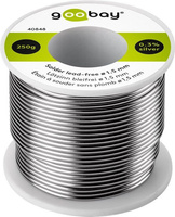 Bleifreies Zinn Silber + Kupfer Goobay 15mm 250g