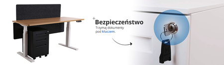 Szafka podbiurkowa kontenerek SPC-150WG