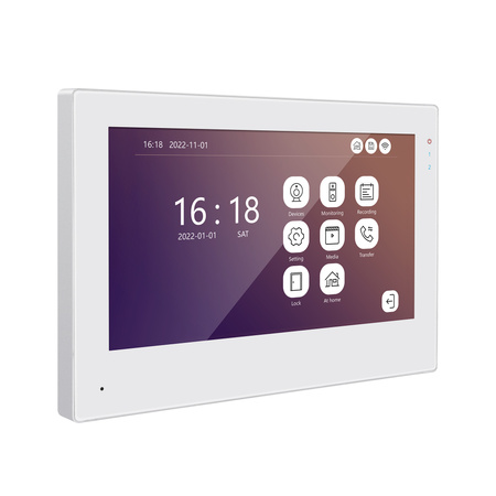 Inteligentny monitor wideodomofonu Tuya TFT 7" Spacetronik SPD-MT703W biały