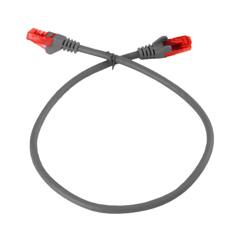 RJ45 CAT 6 U/UTP AWG24 grau 0,5m Kabel