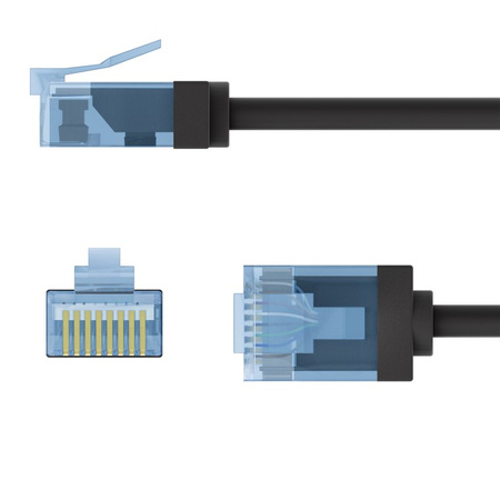 LAN Patchcord CAT 6A EXTRA FLEX schwarz 10m