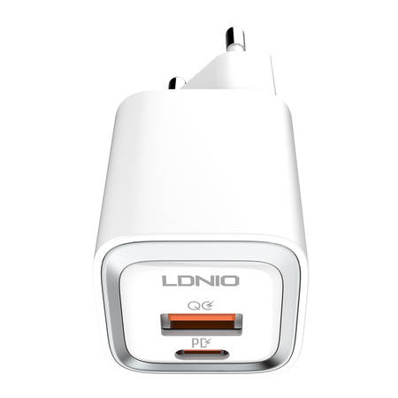 Ładowarka sieciowa USB 30W PD QC 3.0  kabel USB-C / USB-C Szybkie Ładowanie LDNIO A2317C