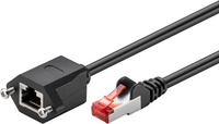 Kabel LAN przedłużacz CAT7  S/FTP CU czarny 5m