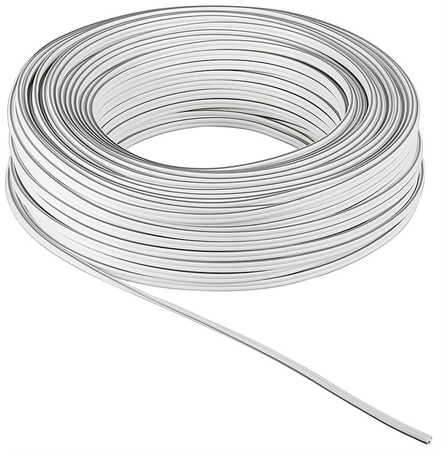Kabel głośnikowy GOOBAY 2x2,5mm² miedziany CU biały rolka 25m