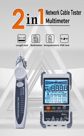 Kabeltester-Kit 7x RJ45 BNC Mappers