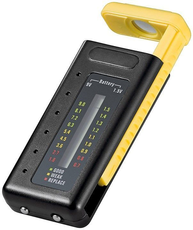 Tester baterii 9V AAA AA R14 R20 LR03 LR06 Goobay - zdjęcie 2