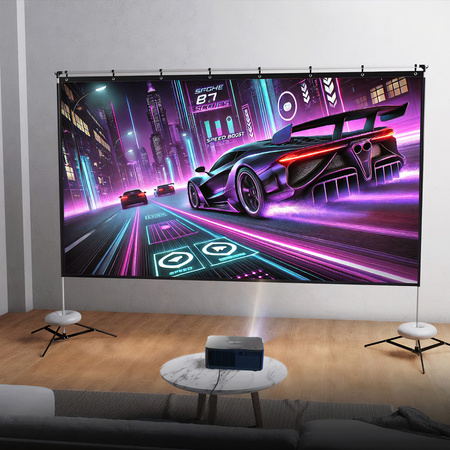 Projektor LCD WiFi6 1080p NFC Yaber K2s z ekranem przenośnym 120" 4K gratis!