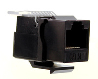 Złącze Keystone RJ45 CAT 5e UTP czarne
