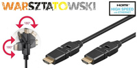 Kabel HDMI™ Obrotowy Goobay Czarny 3m