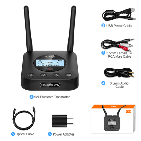 B06TXPLUS Nadajnik audio Bluetooth 5.2 1Mii TX 50m