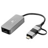 Externer Netzwerkadapter USB-C USB 3.2 auf LAN-Anschluss 2.5Gbps Spacetronik