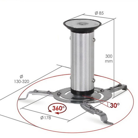 Uchwyt do projektora Opticum NEO 360 stopni do 10kg