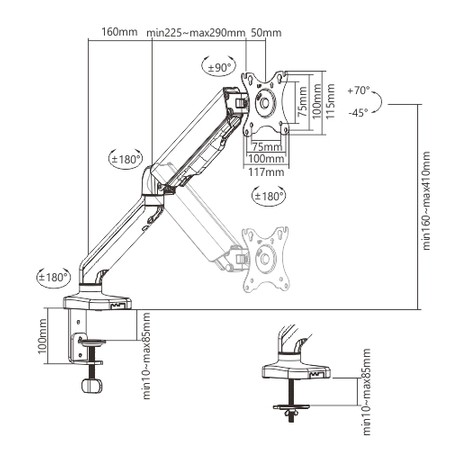 Spacetronik SPA-G110 Gaswarngerätehalter