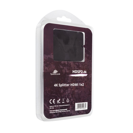 Rozgałęźnik mini HDMI 1x2 Spacetronik HDSP2-M 1/2