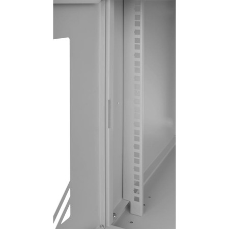 RACK 19'' 9U 600x450mm Graue Glastür