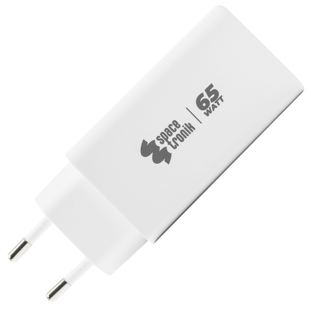 Ładowarka 3w1 USB-C USB PD Quick 65W 5A biała - zdjęcie 2