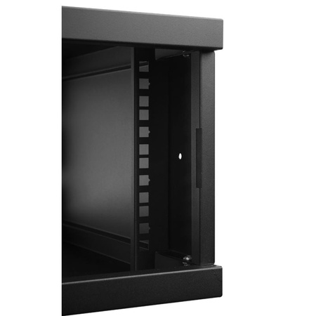Szafa RACK 19'' 4U 350mm CZARNA Drzwi stalowe