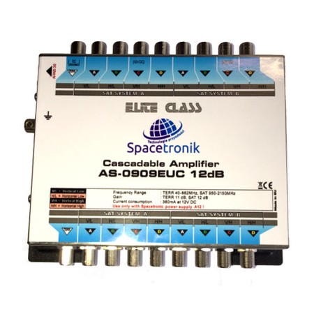 SAT 9/9 Verstärker Spacetronik AS-0909EUC 12dB Netzteil