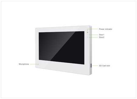 Tuya WiFi Video-Türsprechanlage weiß SPD-MT703W