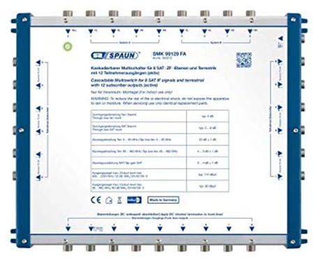 Spaun Kaskaden-Multischalter 9/9 x 12 SMK 99129 FA