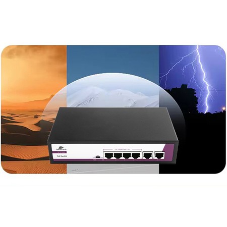 6-Port 100Mbps POE 65W SWITCH SP-SF1006P