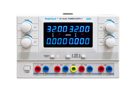 Labor-Netzteil 2x150W 30V 5A PeakTech 6210