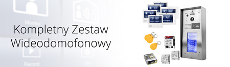 Zestaw wideodomofon sześciorodzinny Spacetronik DiO NFC