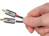 Audiokabel Klinke - 2x RCA Goobay Plus TEXTIL 3m