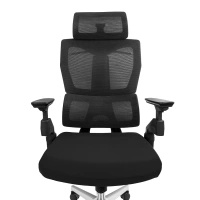 Krzesło biurowe ergonomiczne Spacetronik BARD czarne OUTLET