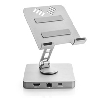 Podstawka pod tablet Multiport USB-C na HDMI + USB-C z PD + 3x USB+ RJ45 + AUX + microSD + SD SPE-PB04