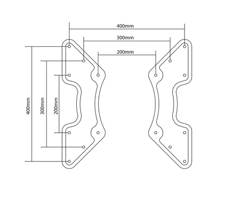 VESA-Adapter max. bis zu 400x400 Goobay