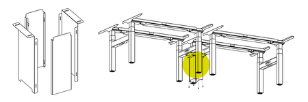 Spacetronik ERGOLINE Kabel-Organisator SPK-223B