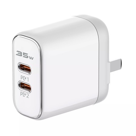 Ladegerät 2x USB-C 35W USB-C Lightning Kabel