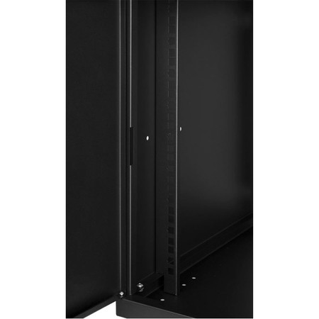 RACK 19'' 9U 600x450mm SCHWARZ Stahltür