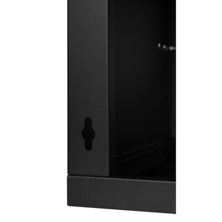 Szafa RACK 19'' 6U 350mm CZARNA Drzwi stalowe