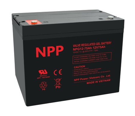 Akumulator Żelowy NPG 12V 75Ah NPP AGM DEEP GEL