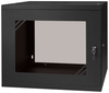 RACK 19'' 9U 600x450mm SCHWARZ Glastür