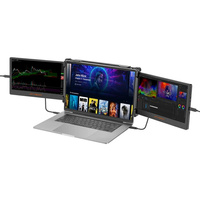 Dwa dodatkowe monitory do laptopa USB-C 2x11.6" Full HD