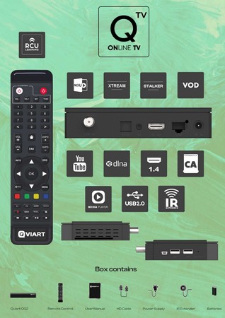 Qviart OG2s LINUX OTT Multistream Sat IPTV H.265