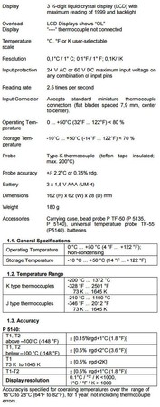 PeakTech 5140 Digitales 2-Kanal-Temperaturmessgerät