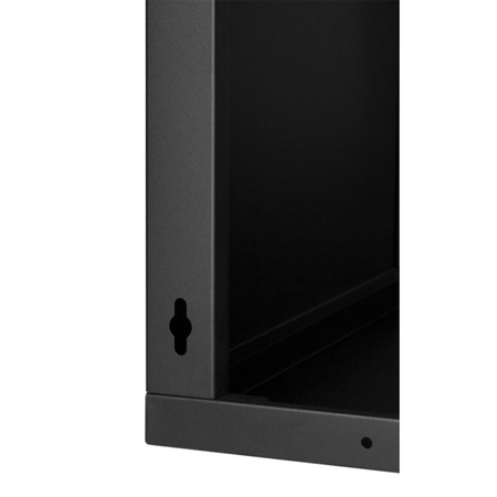 Szafa RACK 19'' 9U 450mm CZARNA Szklane drzwi