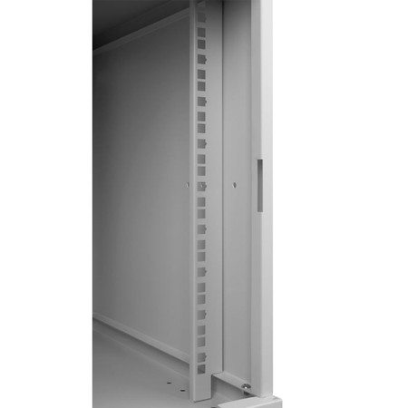 RACK 19'' 9U 600x450mm Graue Glastür