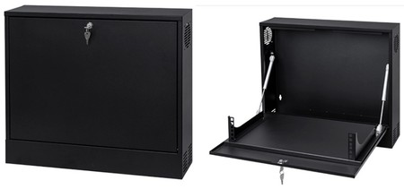 19'' 2U Rackmount-Gehäuse 350x130mm BLACK vertikal