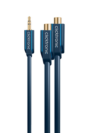 CLICKTRONIC Adapter Klinke 35mm - 2xRCA