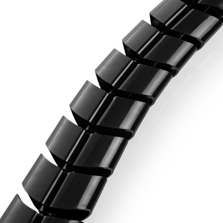 Modułowa czarna prowadnica do przewodów kręgosłup kablowy Spacetronik SPK-03B 73cm