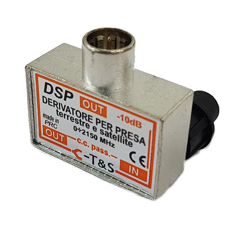 TAP 1-Tap-Splitter mit CaP 5-2150 MHz 10dB