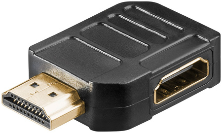 Adapter gniazdo - wtyk HDMI 2.1 8K POZIOMY 270st.