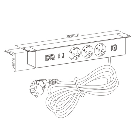 Spacetronik Unterputzdose SPS-U38W_V2